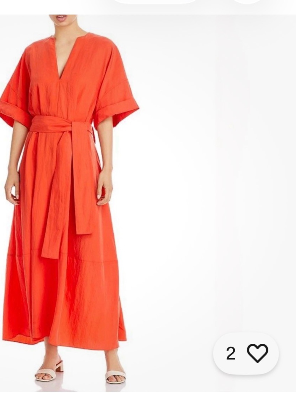 Vince  belted V-neck women dress sz small